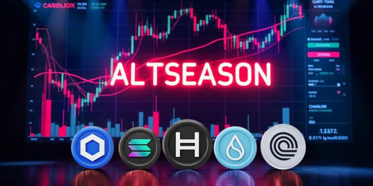 ALTSEASON WILL BE LEAD BY $HBAR, $SUI, $SOL, $LINK, AND $ONDO